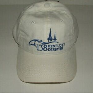 KENTUCKY DERBY 138 WINNER STRAPPBACK HAT BY THE GAME Rare 2012 white and blue